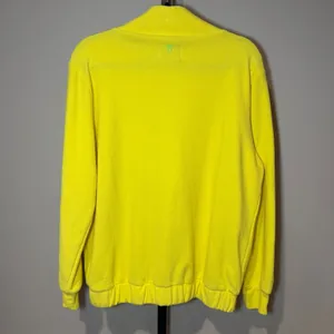 Dudley‎ Stephens Baldwin Mock Neck Turtleneck Sweatshirt Sunshine Yellow Medium thumbnail 3