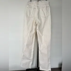 Abercrombie & Fitch The 90’s Straight Ultra High Rise Curve Love 10‎ Long Cream thumbnail 7