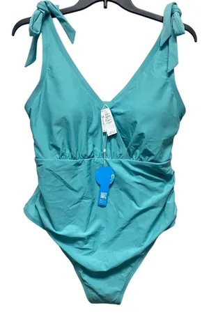 CUPSHE Woman's Sz 2X Teal‎ Blue Cut Out One Piece Swimsuit Padded thumbnail 1