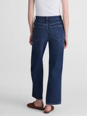 NWT Madewell The Perfect Vintage Wide Leg Crop Jean Midnight Waters Size 31 TALL thumbnail 2
