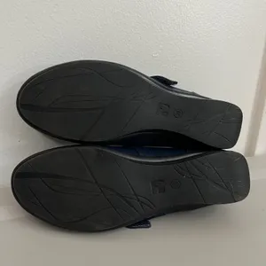 Revere Sicily Mary Jane Shoes 8M Blue Leather Wedge Comfort Career Academia thumbnail 9