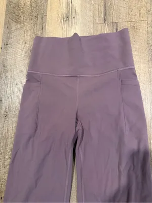 Athleta SALUTATION STASH FLARE High Rise PANT in Damask Mauve XS thumbnail 3