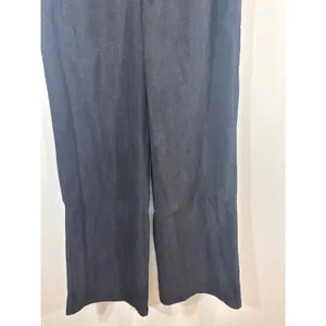 Halara Black Corduroy Elastic Waist Wide Leg Lounge‎ Pants Small NWT thumbnail 4