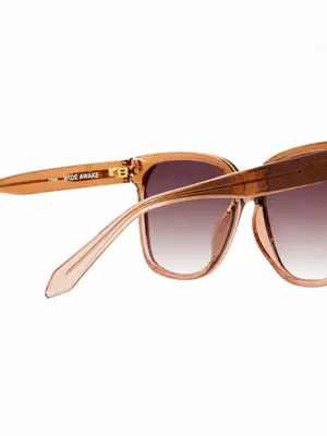 QUAY Womens WIDE AWAKE 77694 Coffee Rose Frame Brown Lenses Sunglasses 59 16 145 thumbnail 12