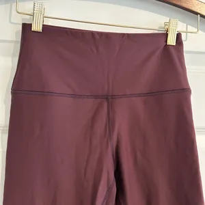CRZ Yoga Fleece Lined Leggings Burgundy Purple Size XS thumbnail 2
