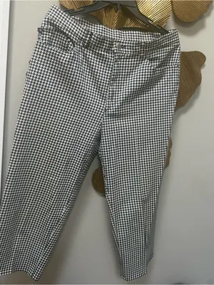 Lauren Ralph Lauren black and white houndstooth capri dress pants 14 thumbnail 1
