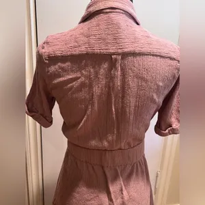 ZARA Free People‎ Clementine Endless Summer Textured Wrap Mini Dress Purple Ash Small thumbnail 8