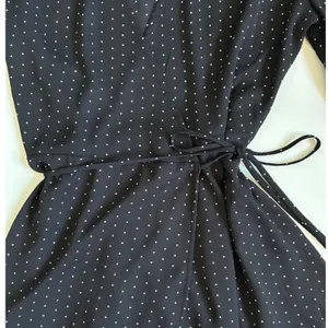Lulus Farah Black White Triangle Print High Low Wrap‎ Midi Dress S thumbnail 12