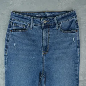 Old Navy Higher High-Rise Flare Jeans Women 6 Distressed Mary Kate Boho Retro‎ thumbnail 3