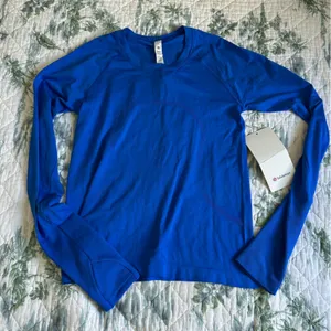 Lululemon Swiftly Tech Long Sleeve Shirt 2.0 Race Length Blazer Blue Tone 6 NWT thumbnail 2