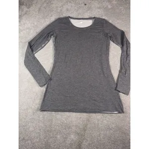 lululemon gray/white long sleeve layered shirt 6 thumb holes thumbnail 3