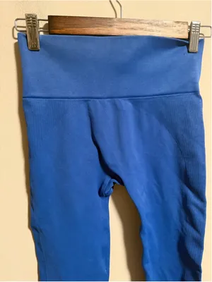 SET ACTIVE SculptFlex Cobalt Blue Onyx Legging- Size Small thumbnail 2