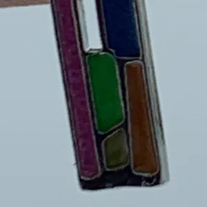 New multicolored square geometric fashion earrings thumbnail 7