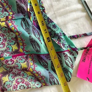 New Betsey Johnson Bohemian Maxi Dress Spaghetti Strap Womens Sz 6 Long Boho thumbnail 7