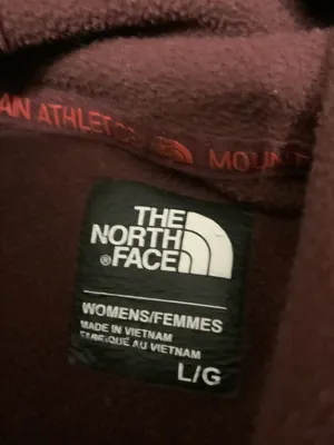 The North Face Burgundy Women’s Zip Up Activewear Jacket Hoodie Large Red Pocket thumbnail 2