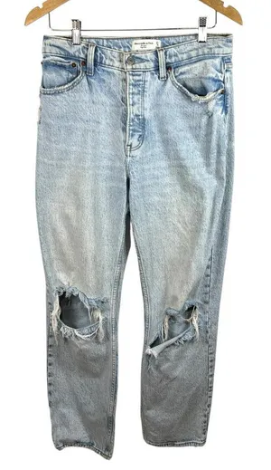Abercrombie & fitch the dad high rise jeans Women's 27x30 Distressed‎ Grunge thumbnail 1