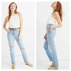Madewell Classic Straight Full-Length Jeans in Hartsville Wash Size 25‎ thumbnail 2