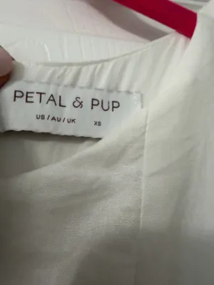 Petal and Pup White Drop Waist Midi Dress thumbnail 9