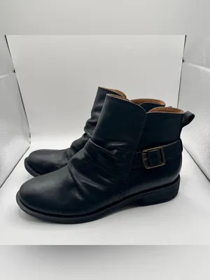 Sofft Beckie II Leather Slouched Bootie black size 8 EUC ankle boots women’s thumbnail 2