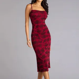 Windsor Red Floral Midi Dress thumbnail 4