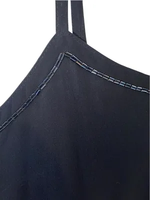 Vintage Y2K 90s Beaded Slip Dress Grunge Whimsigoth Fairycore Cocktail dress thumbnail 7