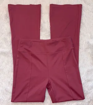 LA7 Pink Wide Leg Pants with Smooth Finish thumbnail 1