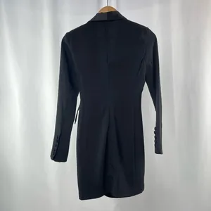 Lulus Style Savvy Wrap Blazer Dress in Black Size Extra Small‎ thumbnail 9