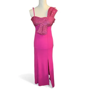 Morgan and Co One-Shoulder Sequin maxi Dress room formal homecoming Barbie thumbnail 2