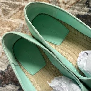 Tory Burch Everly Platform Soft‎ Aqua Royal Suede Espadrilles thumbnail 7