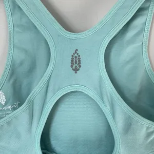 Free People FP Movement Every Single Time Runsie Bodysuit Cascade Blue Size M/L thumbnail 5