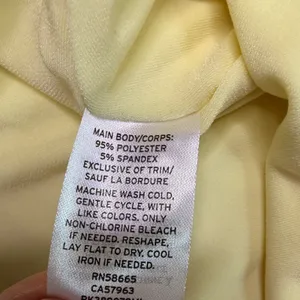 Free Press NWT Women Yellow Ruched Bodycon Mini Skirt Size L NWT thumbnail 7