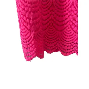 Lilly Pulitzer‎ Jade Pink Tropics scalloped shell lace dress Size S off shoulder thumbnail 6