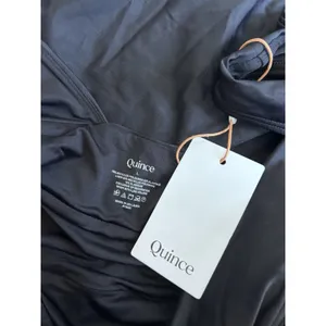 NEW Quince Black Italian Plunge One-Piece Swimsuit Size Large thumbnail 5