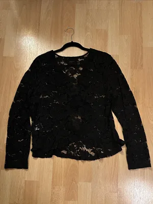 Allegra K Bolero Lace Tie-front Shrug l/Cardigan NWOT XL thumbnail 7