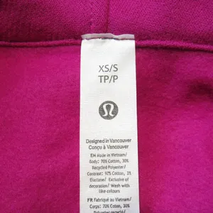 NWT Lululemon Scuba Oversized Half Zip Hoodie Ripened Raspberry Sweatshirt XS/S thumbnail 4