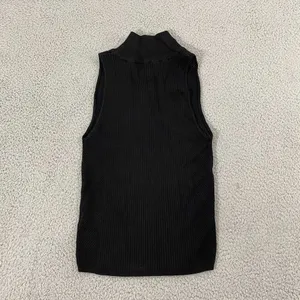 Heartloom Irena Top Women M Black Sleeveless Ribbed‎ Mock Neck NWT thumbnail 6
