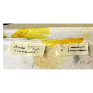 ANTHROPOLOGIE Vintage Flowers & Lemons T-Shirt by MEADOW RUE ~ Women's LARGE thumbnail 8