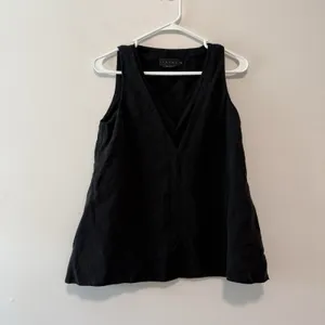 Hatch The Back In The Game‎ Nursing Tank Tencel Linen Blend in Black thumbnail 4