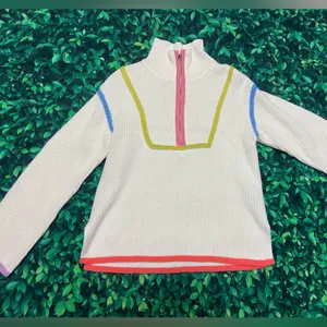 English Factory Cream and Pink Cowl Neck Sweater thumbnail 3