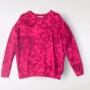 Athleta Red‎ Chakra Floral Balance Pullover Sweatshirt Size S thumbnail 1