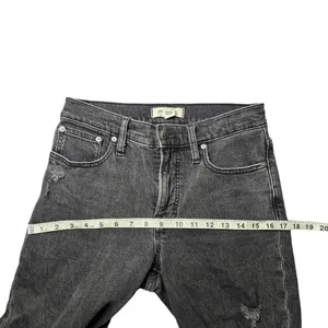 Madewell Black Mid-Rise Perfect‎ Vintage Straight Jean thumbnail 4