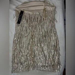 Trixxi Gold Sequin Slip Mini Dress thumbnail 4