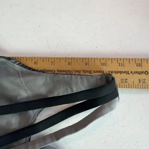 Lululemon Black grey small striped sports bra athleisure size 6 energy gym thumbnail 5