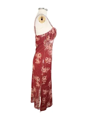 Anthropologie Hutch Hayden Velvet Slip Floral Maxi Dress thumbnail 3