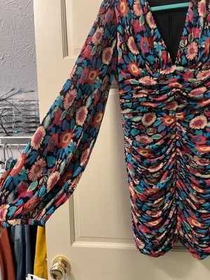 VICI Floral Mini Dress Long Sleeve thumbnail 2