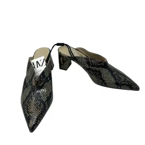 Zara Snakeskin Animal Print‎ High Heeled Mules Size 36 / US 5.5 thumbnail 5