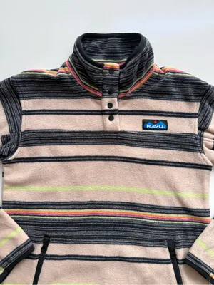 Kavu Cavanaugh Striped Pullover Fleece XXS thumbnail 3