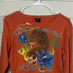 Urban Outfitters Orange Eternal Love Tee size L thumbnail 6