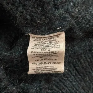 Free People Wool Blend Karina Crossover Knit Sweater Green Cozy Luxury Chic XS thumbnail 9