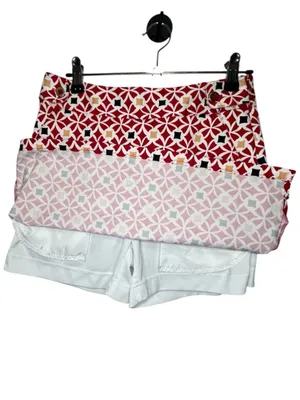 EP Pro Red And White Geometric Print Stretchy Athletic Golf Skort thumbnail 3